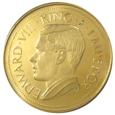 Монета Монетовидный жетон 1 крона 1936 года Гибралтар (паттерн Едварда VIII) (реверс)