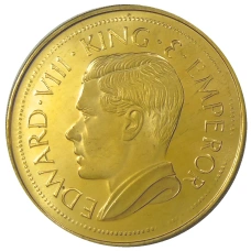 Монета Монетовидный жетон 1 крона 1936 года Гибралтар (паттерн Едварда VIII) (реверс)