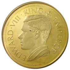 Монета Монетовидный жетон 1 крона 1936 года Бирма (паттерн Едварда VIII) (реверс)