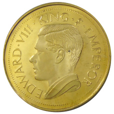 Монета Монетовидный жетон 1 крона 1936 года Бирма (паттерн Едварда VIII) (реверс)