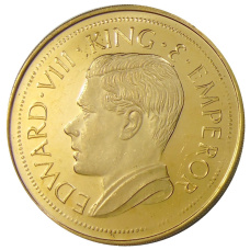 Монета Монетовидный жетон 1 крона 1936 года Кипр (паттерн Едварда VIII) (реверс)