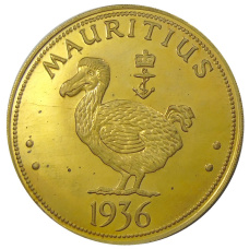 Монета Монетовидный жетон 1 крона 1936 года Маврикий (паттерн Едварда VIII) (аверс)
