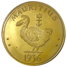 Монета Монетовидный жетон 1 крона 1936 года Маврикий (паттерн Едварда VIII) (аверс)