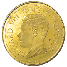 Монета Монетовидный жетон 1 крона 1936 года Сьерра — Леоне (паттерн Едварда VIII) (реверс)