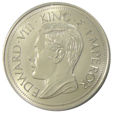 Монета Монетовидный жетон 1 крона 1936 года Остров Мэн (паттерн Едварда VIII) (реверс)
