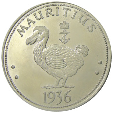 Монета Монетовидный жетон 1 крона 1936 года Маврикий (паттерн Эдварда VIII) (аверс)