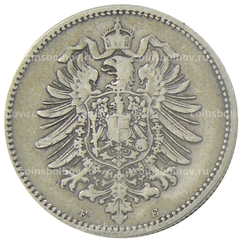 Монета 1 марка 1874 года E Германия (вид 2)