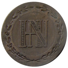 Монета 3 сантима 1809 года Вестфалия (реверс)