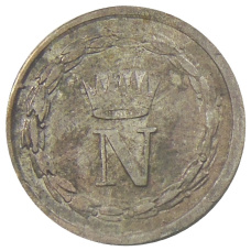 Монета 10  сантимов 1813 года Вестфалия (реверс)