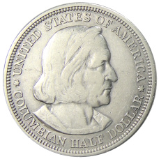 Монета 1/2 доллара 1893 года США «Колумбийская выставка в Чикаго» (реверс)