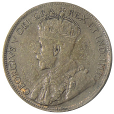 Монета 1 цент 1919 года Канада (реверс)