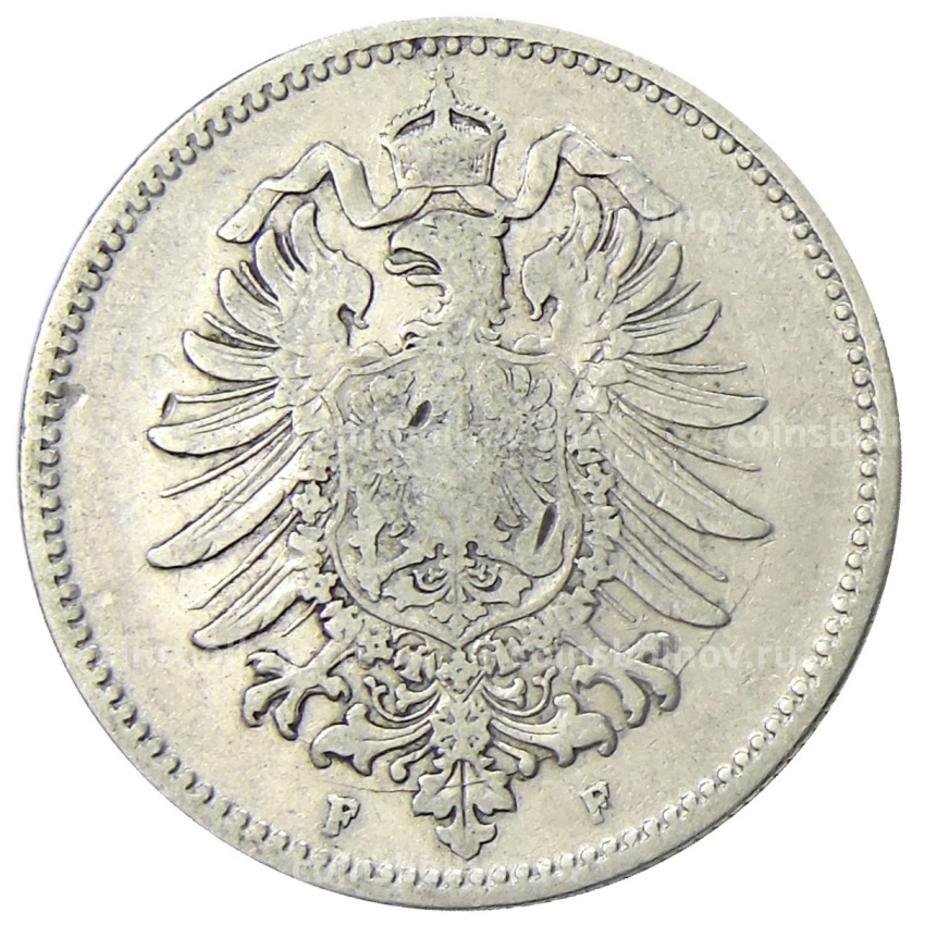 Монета 1 марка 1886 года F Германия (вид 2)