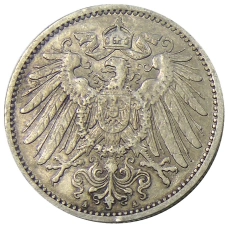Монета 1 марка 1899 года A Германия (реверс)