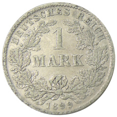Монета 1 марка 1899 года D Германия (аверс)