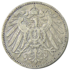 Монета 1 марка 1899 года D Германия (реверс)