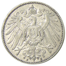 Монета 1 марка 1899 года E Германия (реверс)