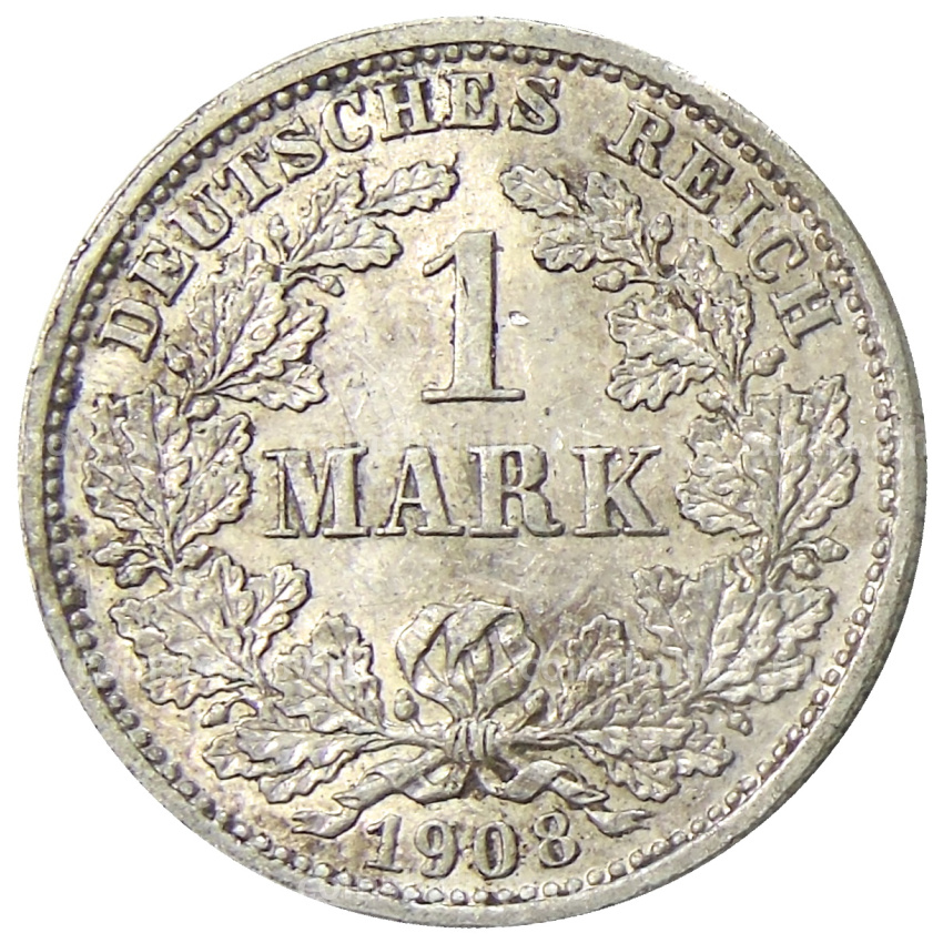 Монета 1 марка 1908 года D Германия