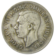 Монета 1 шиллинг 1952 года Австралия (реверс)