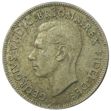 Монета 1 флорин (2 шиллинга) 1951 года Австралия — 50 лет Федерации (реверс)