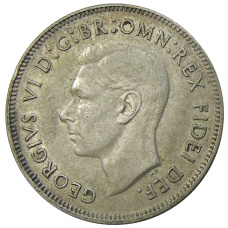 Монета 1 флорин (2 шиллинга) 1951 года Австралия — 50 лет Федерации (реверс)