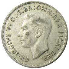 Монета 1 флорин (2 шиллинга) 1951 года Австралия — 50 лет Федерации (реверс)