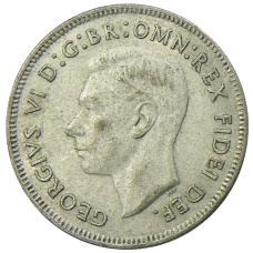 Монета 1 флорин (2 шиллинга) 1951 года Австралия — 50 лет Федерации (реверс)