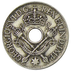 Монета 1 шиллинг 1938 года Британская Новая Гвинея (реверс)