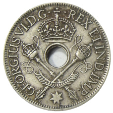 Монета 1 шиллинг 1938 года Британская Новая Гвинея (реверс)