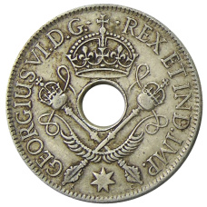 Монета 1 шиллинг 1938 года Британская Новая Гвинея (реверс)