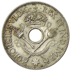 Монета 1 шиллинг 1938 года Британская Новая Гвинея (реверс)