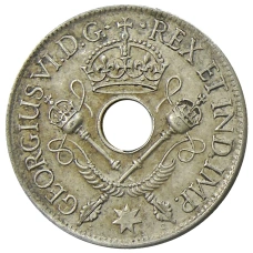 Монета 1 шиллинг 1938 года Британская Новая Гвинея (реверс)