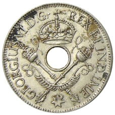 Монета 1 шиллинг 1938 года Британская Новая Гвинея (реверс)