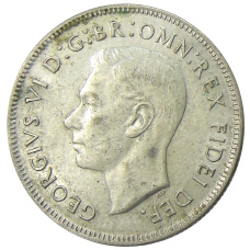 Монета 1 флорин (2 шиллинга) 1951 года Австралия — 50 лет Федерации (реверс)