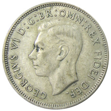 Монета 1 флорин (2 шиллинга) 1951 года Австралия — 50 лет Федерации (реверс)