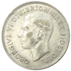 Монета 1 флорин (2 шиллинга) 1951 года Австралия — 50 лет Федерации (реверс)