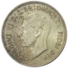 Монета 1 флорин (2 шиллинга) 1951 года Австралия — 50 лет Федерации (реверс)