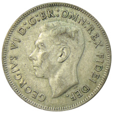 Монета 1 флорин (2 шиллинга) 1951 года Австралия — 50 лет Федерации (реверс)