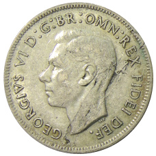 Монета 1 флорин (2 шиллинга) 1951 года Австралия — 50 лет Федерации (реверс)