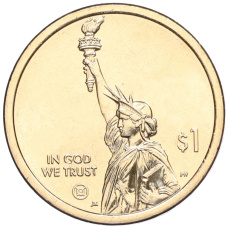 Монета 1 доллар 2024 года D США «Американские инновации — Джордж Вашингтон Карвер» (реверс)