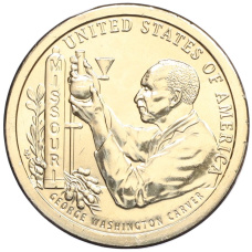 Монета 1 доллар 2024 года P США «Американские инновации — Джордж Вашингтон Карвер» (аверс)