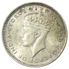 Монета 10 центов 1943 года Малайя (реверс)