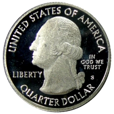 Монета 1/4 доллара (25 центов) 2012 года  S США Национальные парки № 15 —  Денали (реверс)