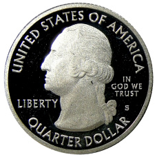 Монета 1/4 доллара (25 центов) 2012 года  S США Национальные парки № 15 —  Денали (реверс)