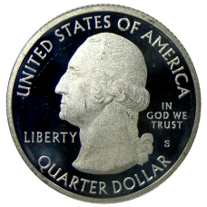 Монета 1/4 доллара (25 центов) 2012 года  S США Национальные парки № 15 —  Денали (реверс)