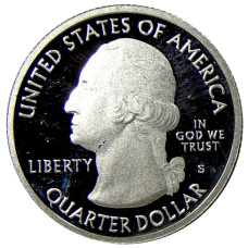 Монета 1/4 доллара (25 центов) 2012 года  S США Национальные парки № 15 —  Денали (реверс)