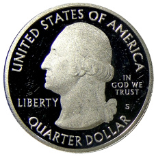 Монета 1/4 доллара (25 центов) 2012 года  S США Национальные парки № 15 —  Денали (реверс)