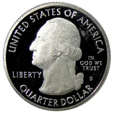 Монета 1/4 доллара (25 центов) 2012 года  S США Национальные парки № 15 —  Денали (реверс)