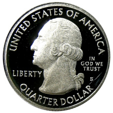 Монета 1/4 доллара (25 центов) 2012 года  S США Национальные парки № 13 —  Акадия (реверс)