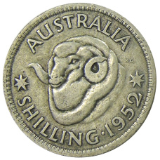 Монета 1 шиллинг 1952 года Австралия (аверс)