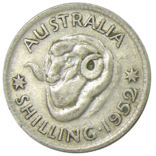 Монета 1 шиллинг 1952 года Австралия (аверс)